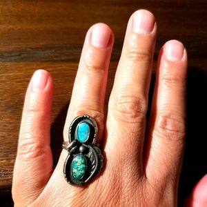 Vintage Sterling Silver Turquoise Ring